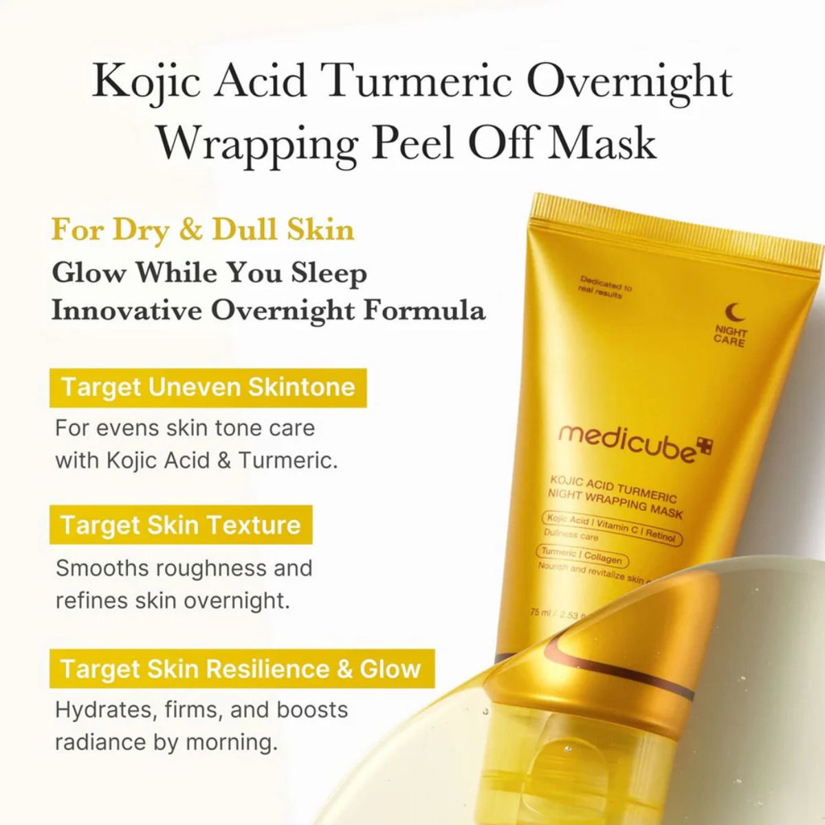 Medicube Kojic Acid Turmeric Night Wrapping Mask