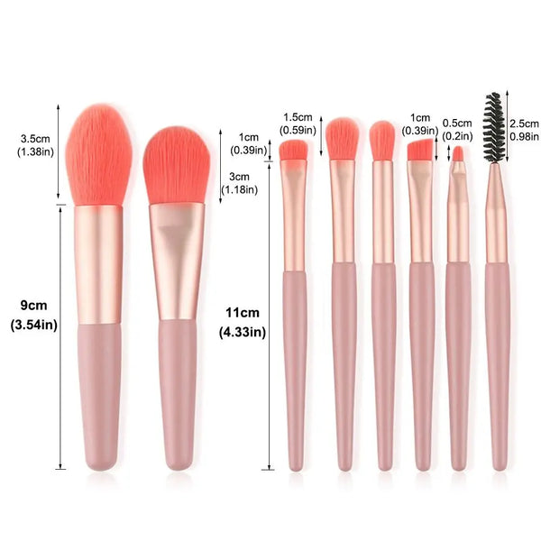 LuxSoft Makeup Brush Set